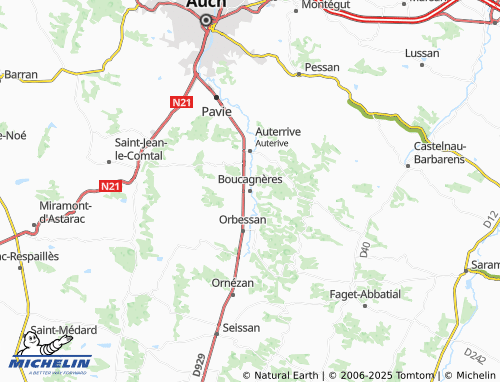 MICHELIN Boucagnères map - ViaMichelin
