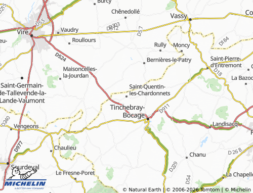 MICHELIN Saint-Quentin-les-Chardonnets map - ViaMichelin