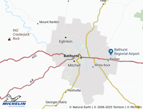 MICHELIN West Bathurst map - ViaMichelin