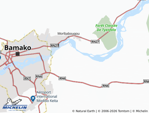 MICHELIN Dougourakoro map - ViaMichelin