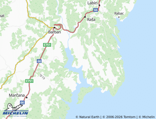 Mapa MICHELIN Trgetari - ViaMichelin