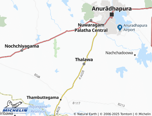 MICHELIN Karagahawewa map - ViaMichelin