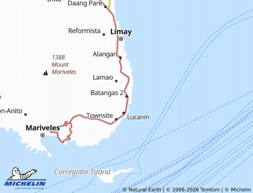 Mappa MICHELIN Batangas 2 - ViaMichelin