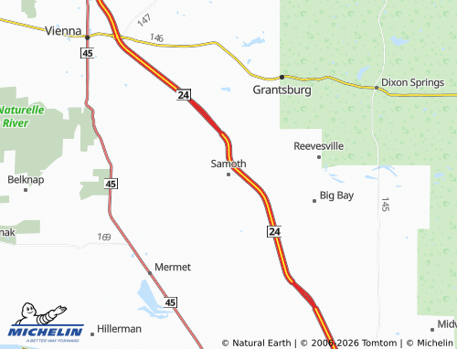 Mapa MICHELIN Samoth - ViaMichelin