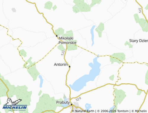 MICHELIN Rodowo map - ViaMichelin