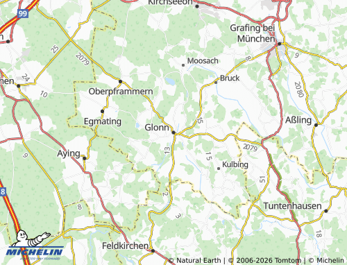 Mapa MICHELIN Glonn - ViaMichelin