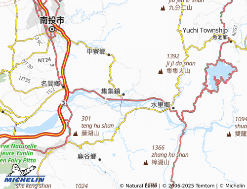 MICHELIN Jiji Township map - ViaMichelin