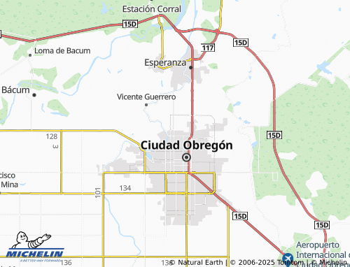 MICHELIN Desierto de Altar map - ViaMichelin