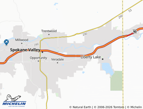 Mappa MICHELIN Greenacres - ViaMichelin