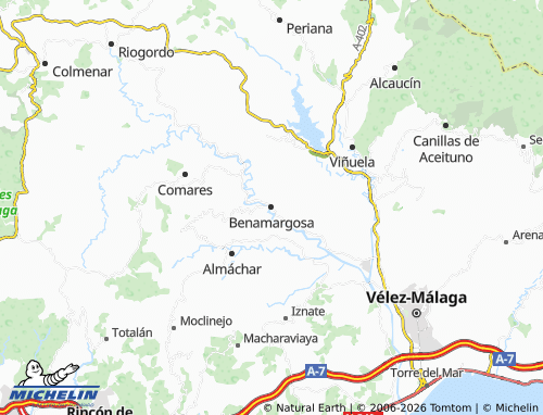 MICHELIN-Landkarte Benamargosa - ViaMichelin