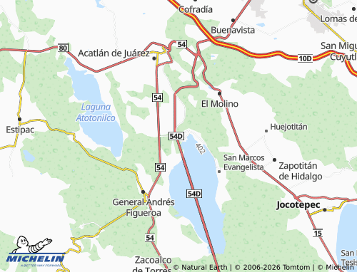 Mappa MICHELIN San José de Los Pozos - ViaMichelin