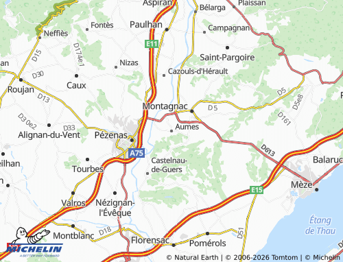 Mapa MICHELIN Aumes - ViaMichelin