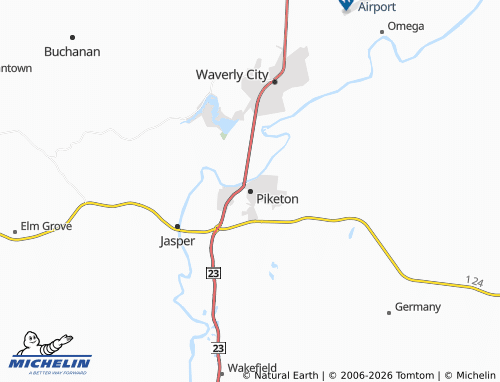 Kaart MICHELIN Piketon - ViaMichelin