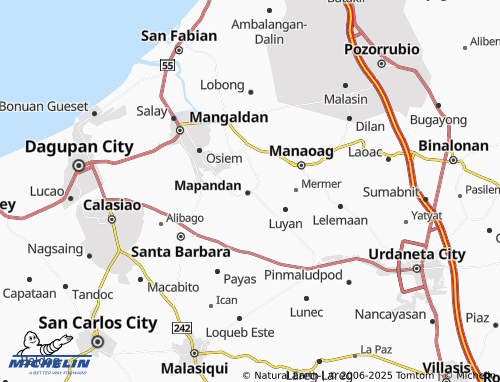 MICHELIN Coral map - ViaMichelin