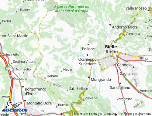 Mapa MICHELIN Graglia - ViaMichelin