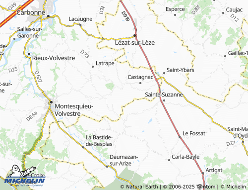 MICHELIN Canens map - ViaMichelin