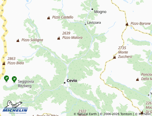 Mappa MICHELIN Brontallo - ViaMichelin