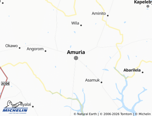 MICHELIN Amuria map - ViaMichelin