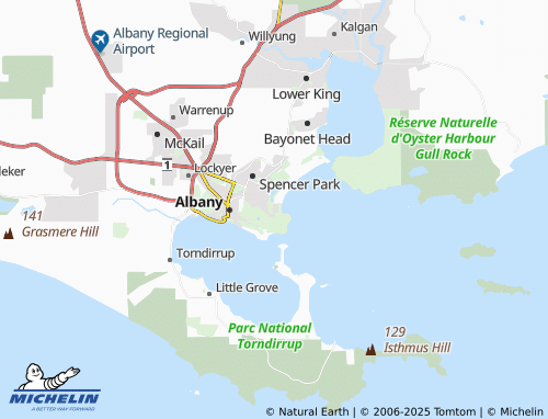 MICHELIN Middleton Beach map - ViaMichelin