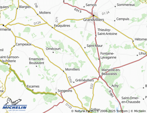 MICHELIN Thérines map - ViaMichelin