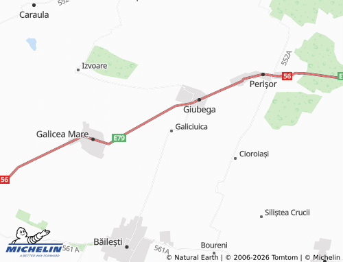 MICHELIN Galiciuica map - ViaMichelin