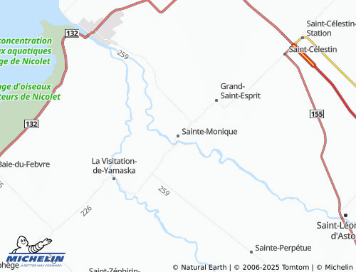 MICHELIN Sainte-Monique map - ViaMichelin
