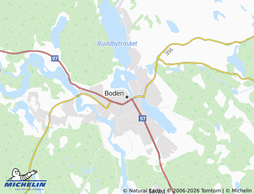 MICHELIN Boden map - ViaMichelin