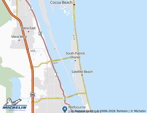 Mappa MICHELIN Patrick Air Force Base - ViaMichelin