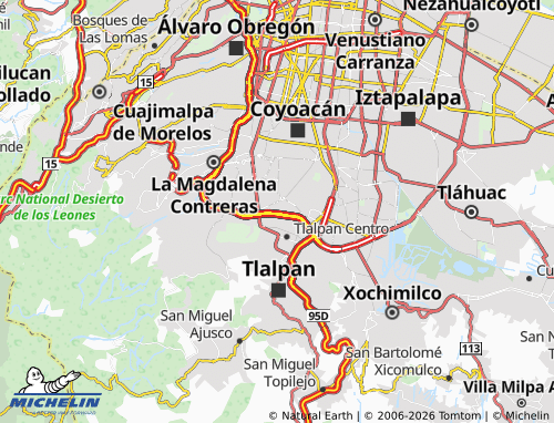 Mapa MICHELIN Del Pedregal - ViaMichelin