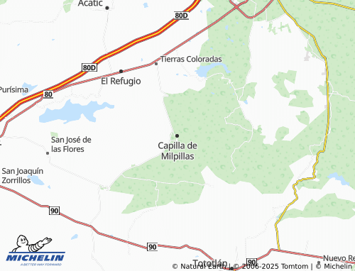Carte MICHELIN Capilla de Milpillas - ViaMichelin