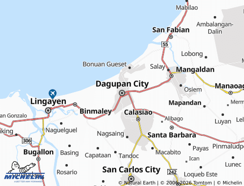 MICHELIN Dagupan City map - ViaMichelin