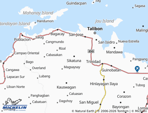 Mappa MICHELIN Sikatuna - ViaMichelin
