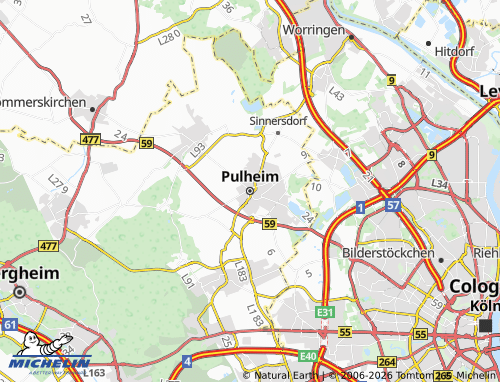 Mapa MICHELIN Pulheim - ViaMichelin