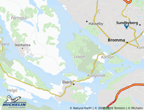 Mapa MICHELIN Lovö Prästvik - ViaMichelin