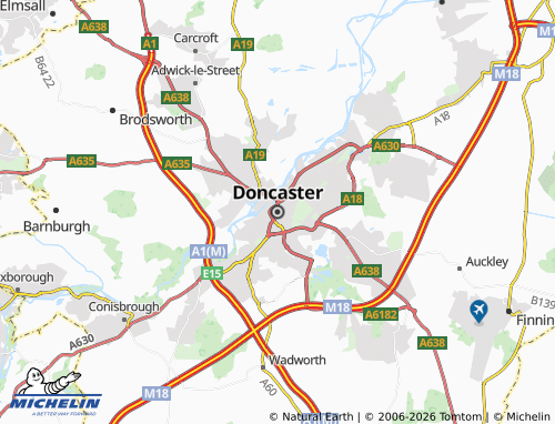 Mappa MICHELIN Doncaster - ViaMichelin