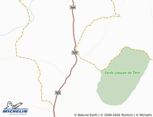 MICHELIN Koundougou map - ViaMichelin