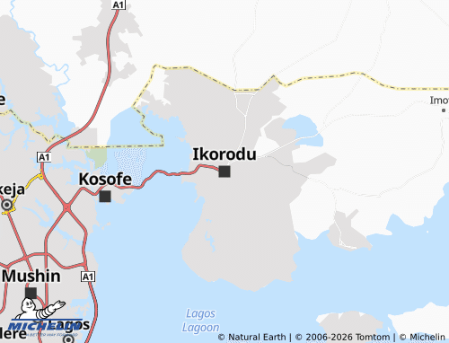 Mappa MICHELIN Ikorodu - ViaMichelin