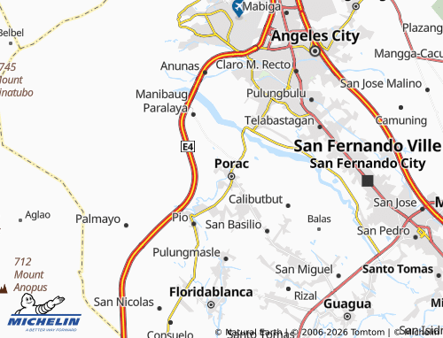 MICHELIN Babo Pangulo map - ViaMichelin