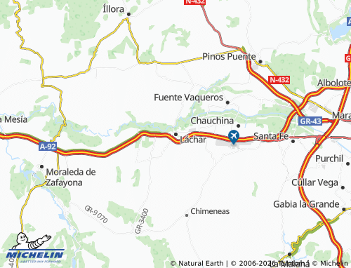Mapa MICHELIN Láchar - ViaMichelin