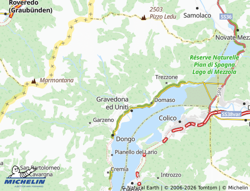 Mapa MICHELIN Peglio - ViaMichelin