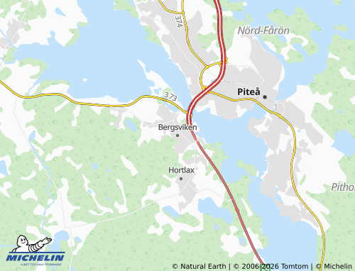 MICHELIN Bergsviken map - ViaMichelin