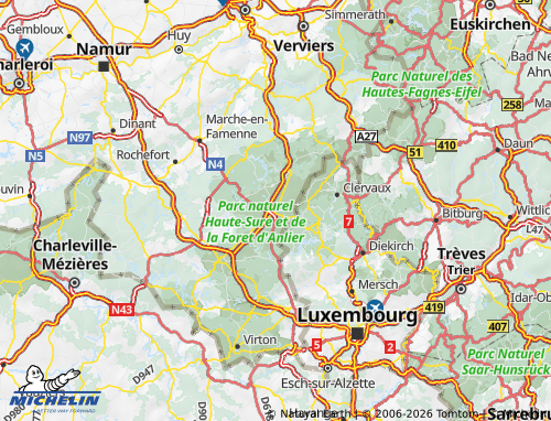 Mappa MICHELIN Bastogne - ViaMichelin