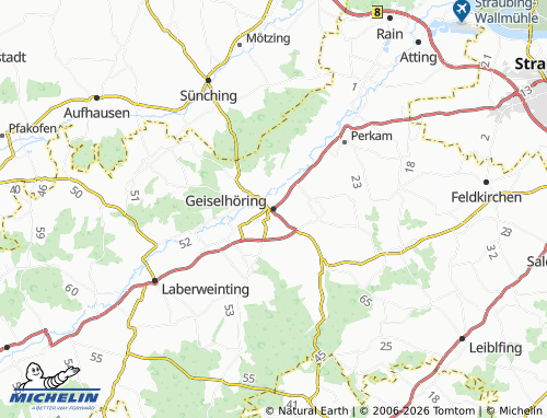 Mappa MICHELIN Geiselhöring - ViaMichelin