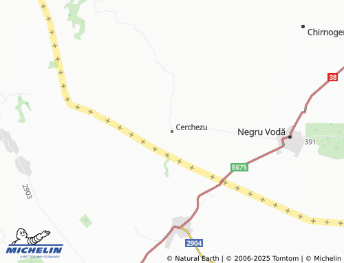 MICHELIN Cerchezu map - ViaMichelin