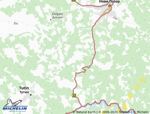 Mapa MICHELIN Kruševo - ViaMichelin