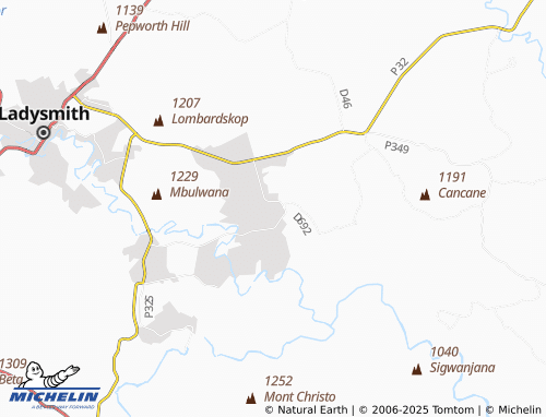 MICHELIN Ezakheni A map - ViaMichelin