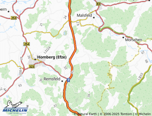 MICHELIN Oberbeisheim map - ViaMichelin