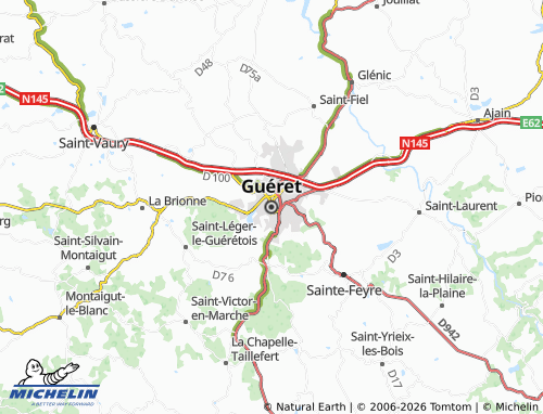 Mappa MICHELIN Guéret - ViaMichelin