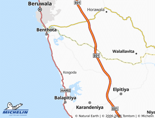 MICHELIN Pilekumbura map - ViaMichelin
