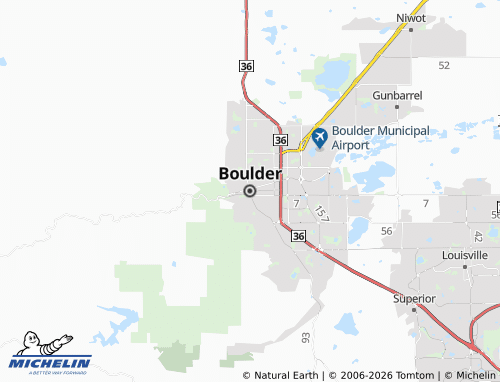 Mapa MICHELIN Boulder - ViaMichelin